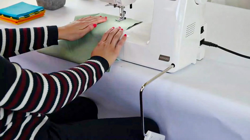 Knee Lifter on a Sewing Machine