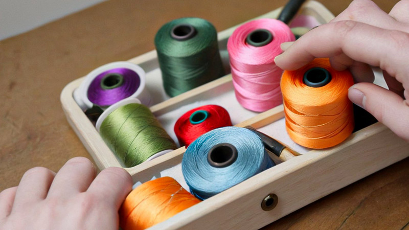 Embroidery Thread on a Holder