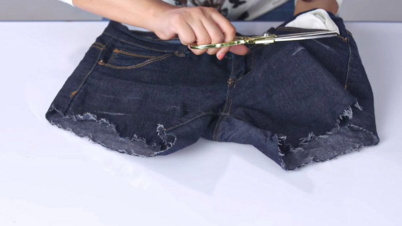 Cut Jeans Into Shorts