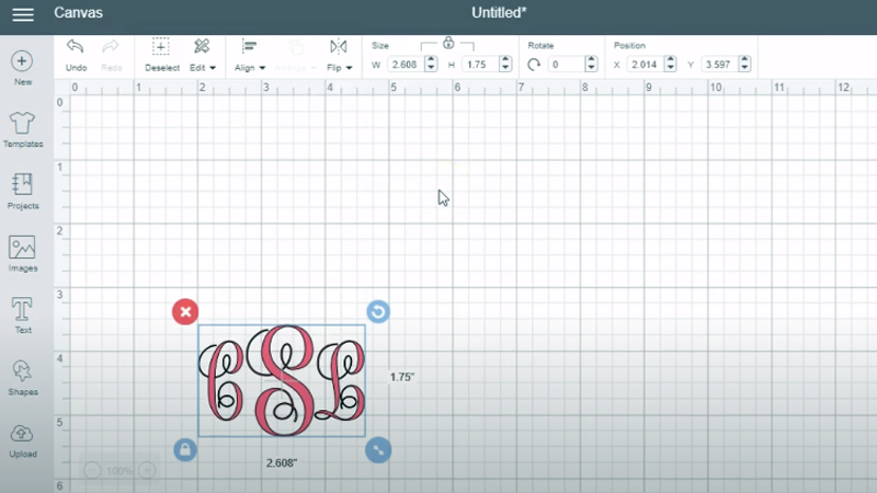 Make a Monogram in Cricut Design Space