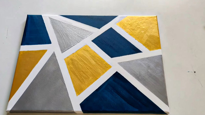 Paint With Tape on Canvas