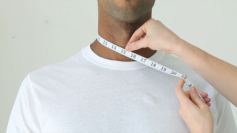 Measure Neck Size for dress shirt