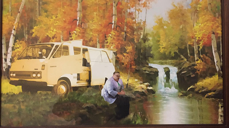 Chris Farley Van River Painting