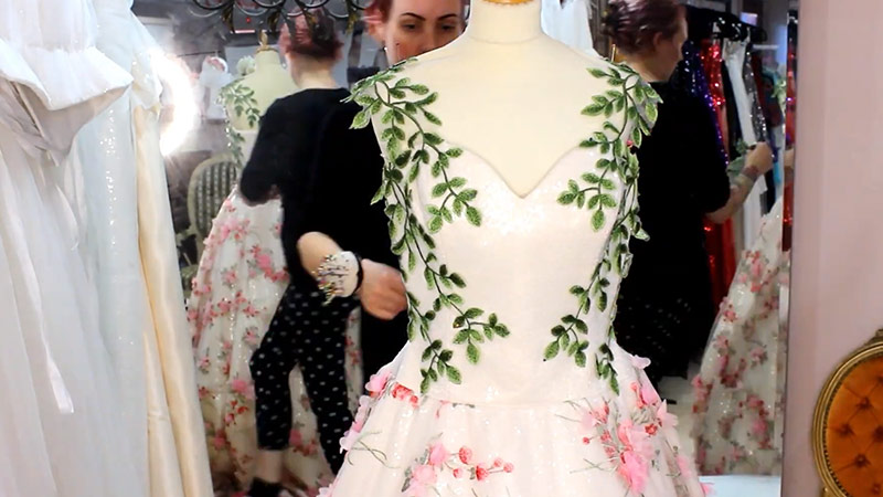 Attach Fake Flowers To A Dress