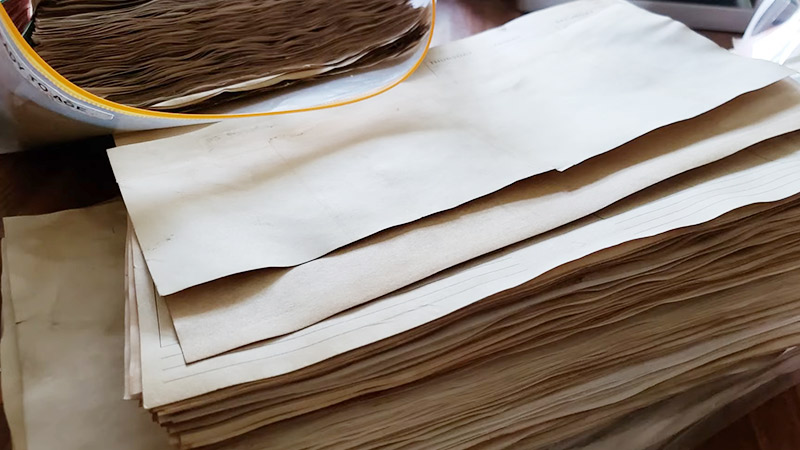 How do you make paper look old without coffee or tea?