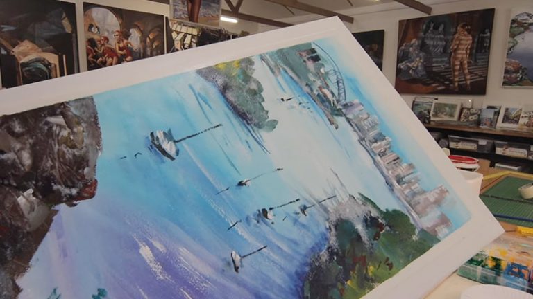 How to glue paper to canvas without wrinkles wayne arthur gallery