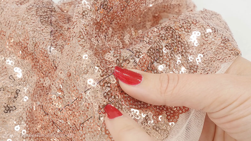 Attaching Fabric And Sequins