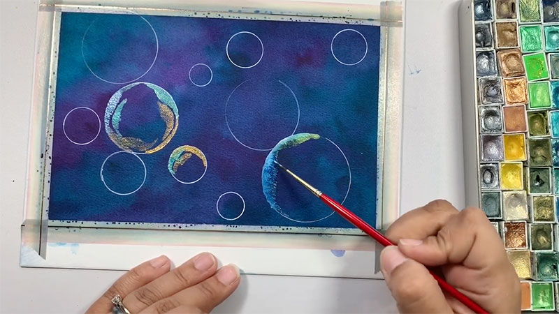 How To Paint A Bubble In Watercolor