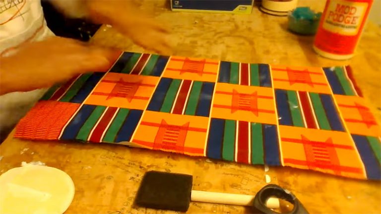Glue Fabric To Canvas