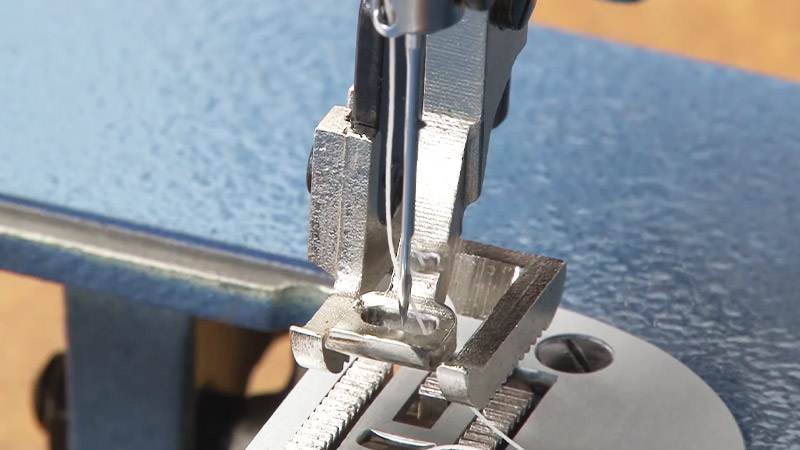 Drilling Needle On Sewing Machine