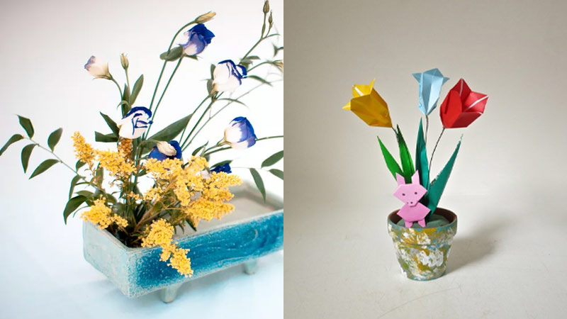 Ikebana And Origami