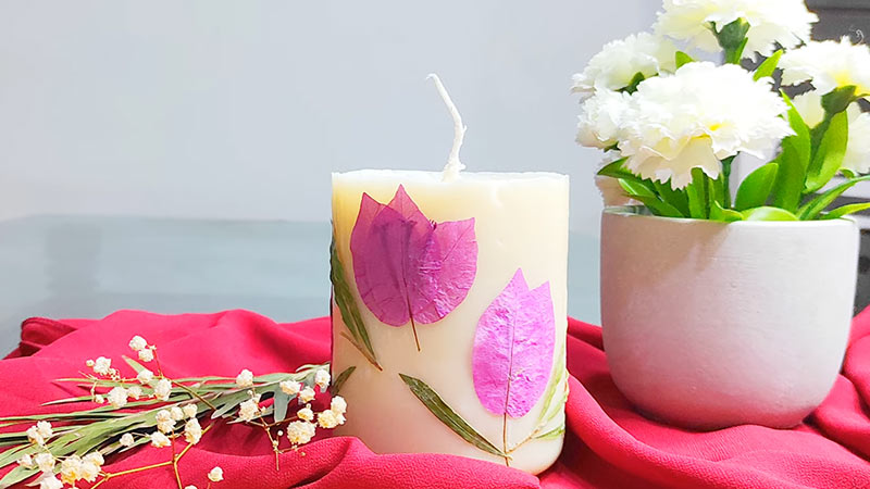 Dried Flowers In Candles