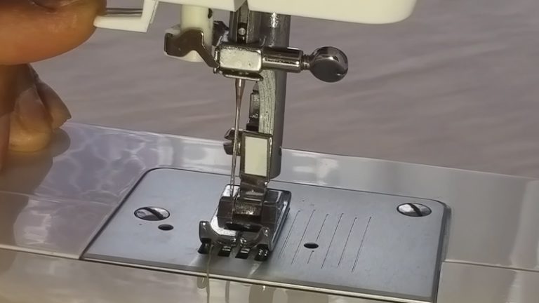 Sewing Machine Needle Faces Outward