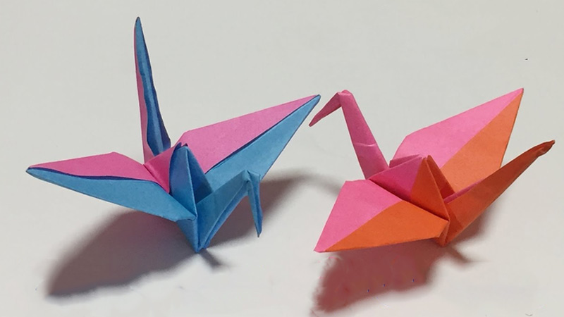 Size Paper For 2 Origami Crane