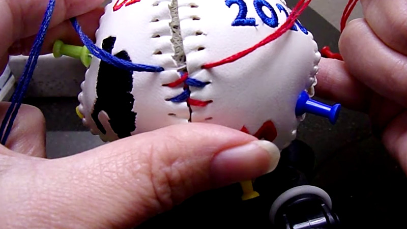 Thread-Is-Used-To-Sew-Baseball