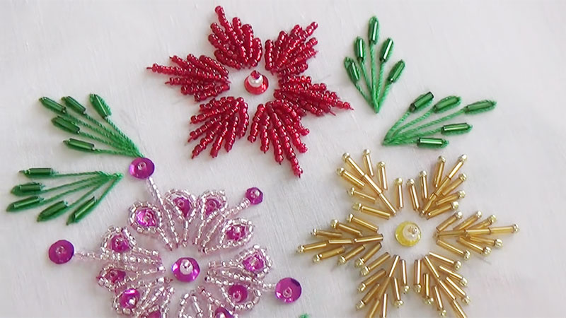 Attach Embroidery Beads