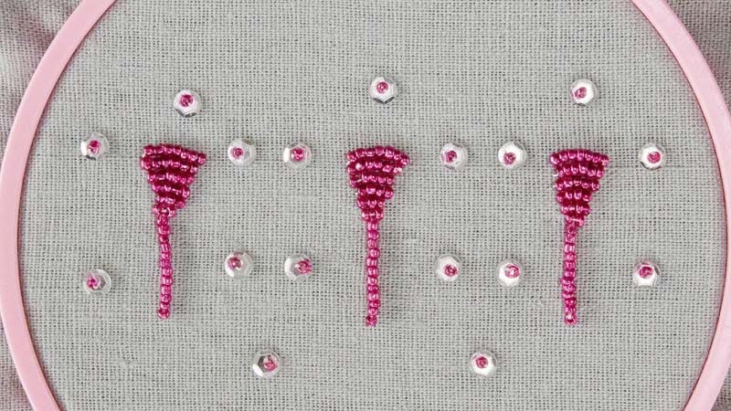Attach Seed Beads To Fabric