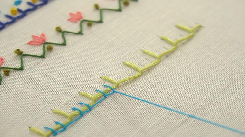 Border Stitch In Embroidery