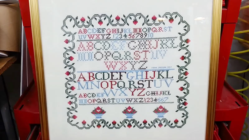 Cross Stitch Be Framed With Glass