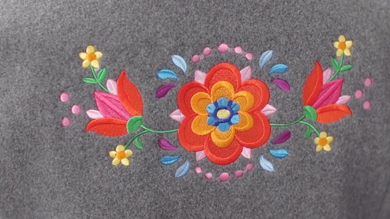 Embroider On Fleece Material