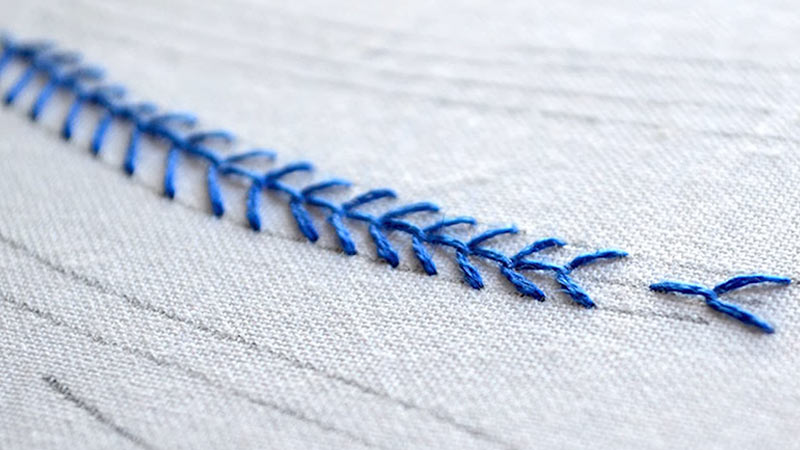 Fly Stitch In Embroidery