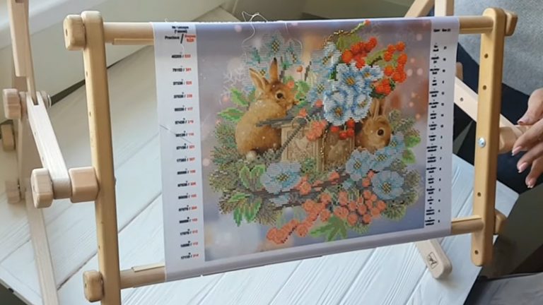 How Do I Attach A Cross Stitch Fabric To A Scroll Frame