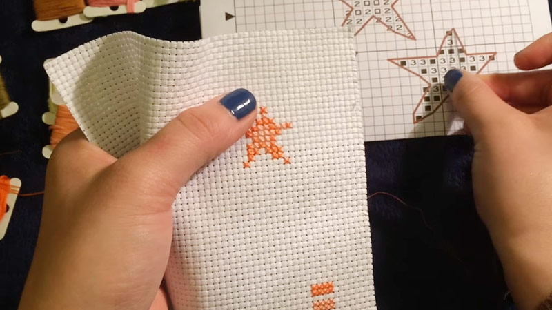 CHAT] What do the two symbols in a single square mean? : r/CrossStitch