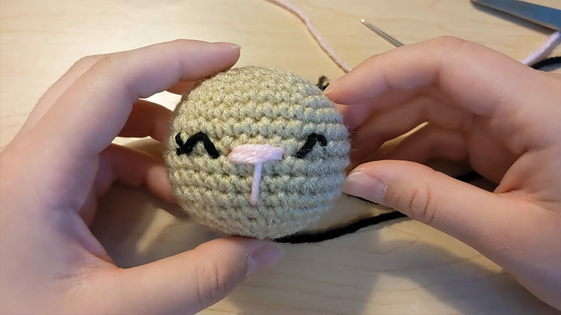 Embroider Details On Amigurumi