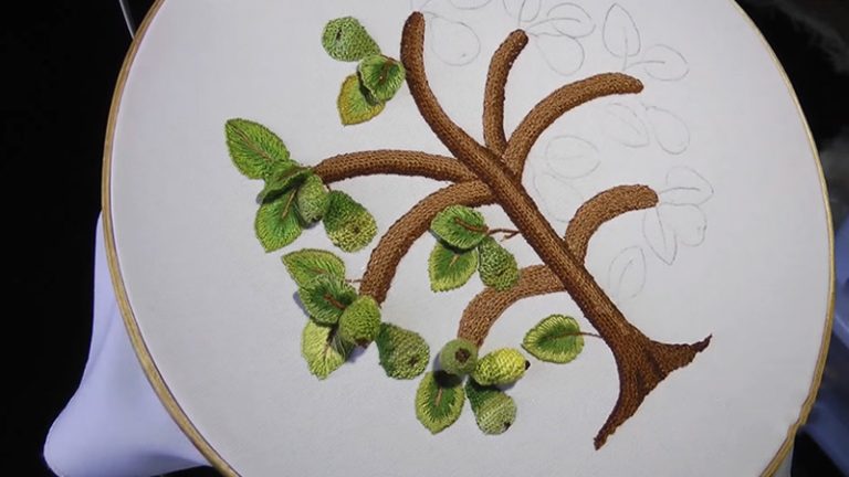 Stumpwork-Embroidery
