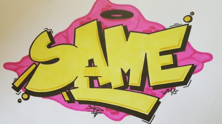 Graffiti the Same Font