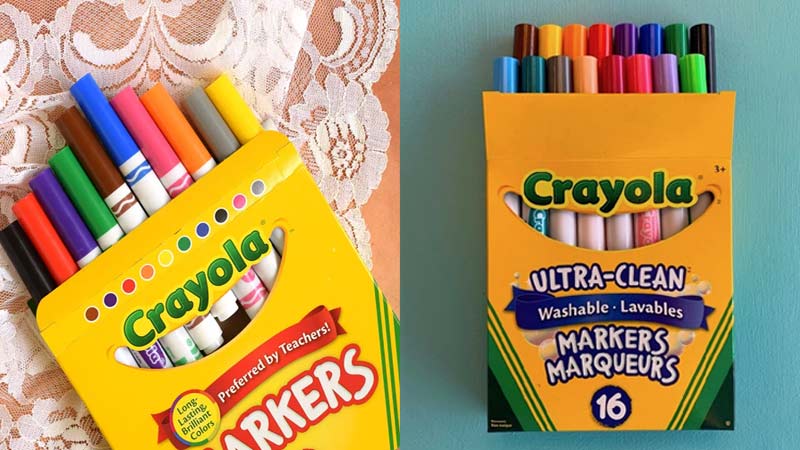 Crayola Markers Vs Ultra Washable Markers