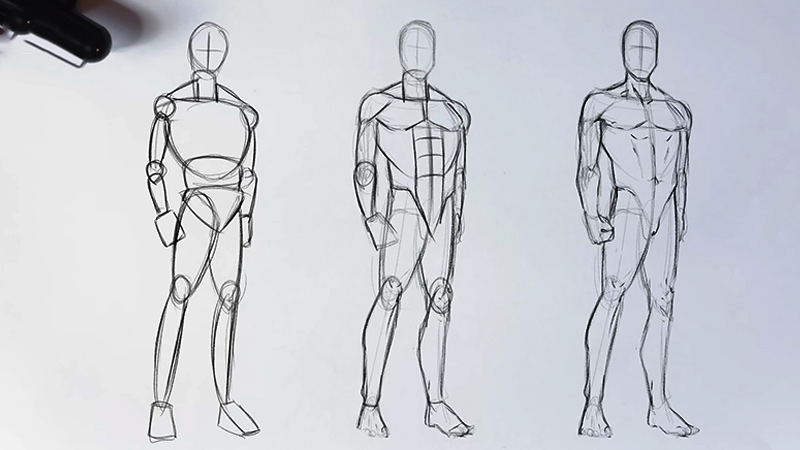 Exploring the human body structure of fashion drawings - Unaku