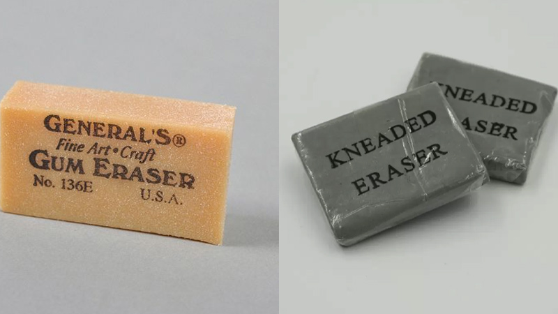 Gum Eraser Vs Kneaded Eraser