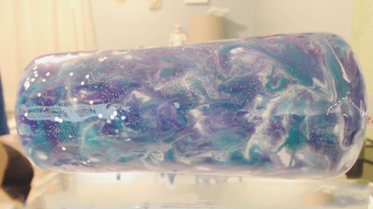 Acrylic Paint on Tumblers
