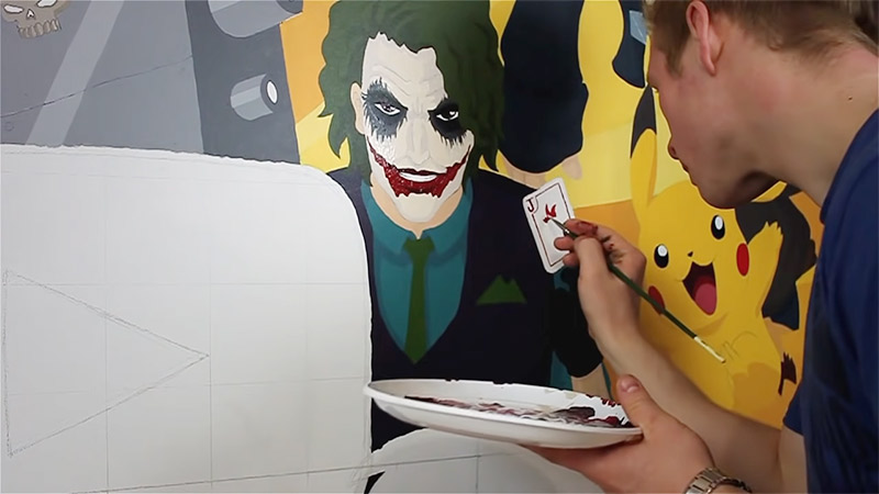 How To Paint A Wall Mural Inside Wayne Arthur Gallery how-to-paint-a-wall-mural-inside-wayne-arthur-gallery