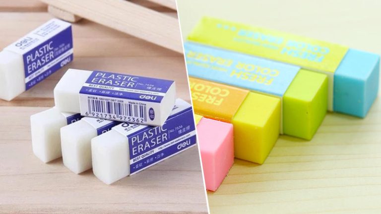 Plastic Eraser Vs Rubber