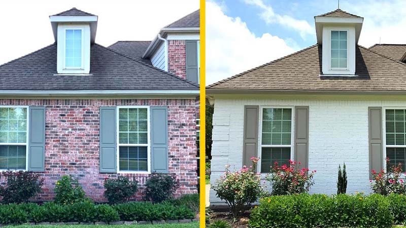Pros and Cons of Spray Painting a House