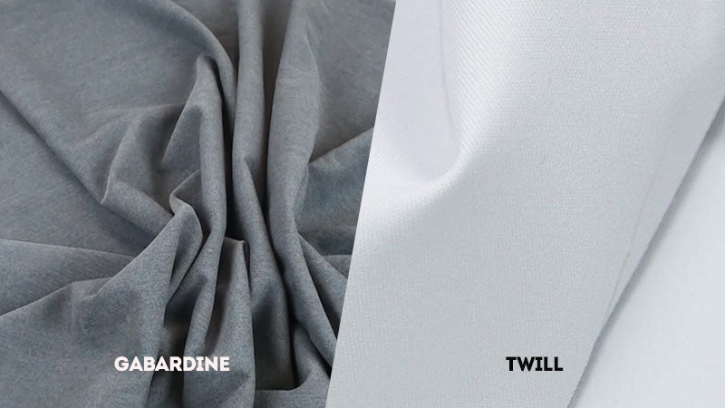 Gabardine vs Twill