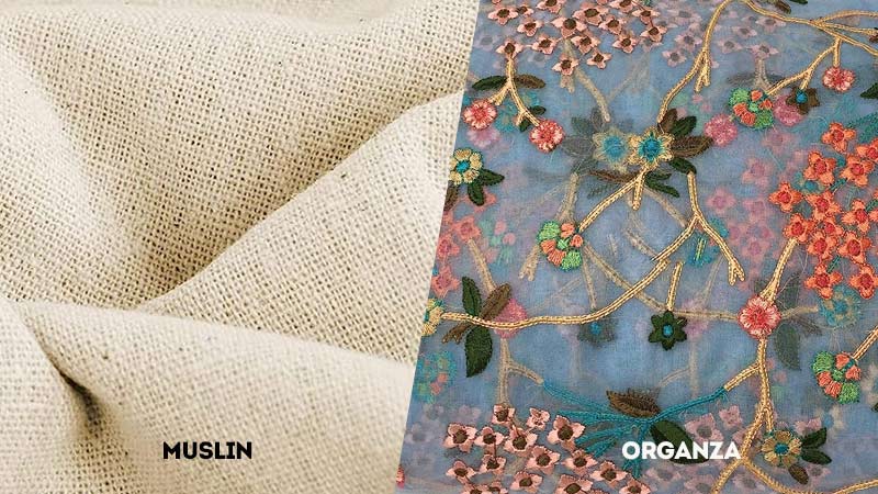 Muslin Vs Organza