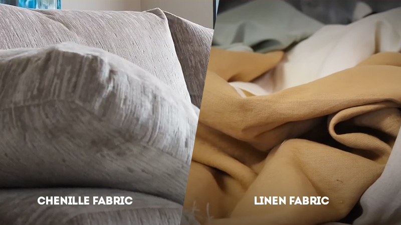 chenille fabric vs linen