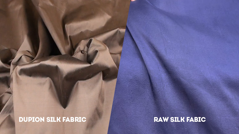 dupion silk vs raw silk