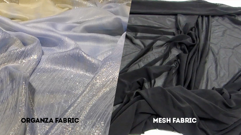 organza vs mesh