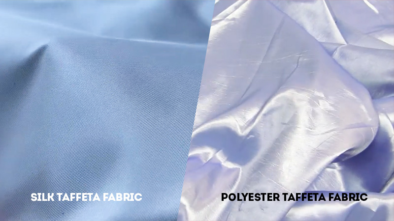 silk taffeta vs polyester taffeta