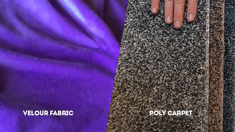 velour vs poly carpet