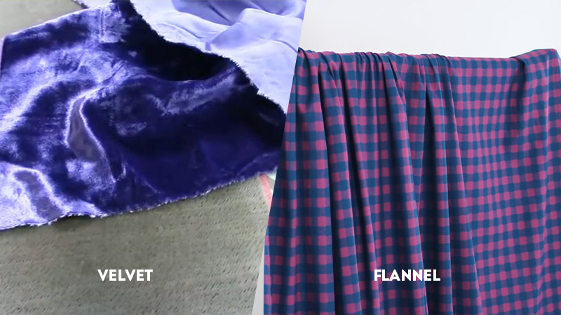 velvet vs flannel
