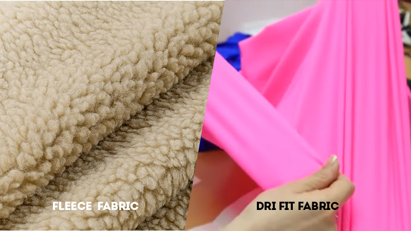 fleece vs dri fit