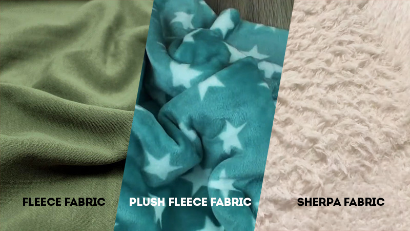 fleece vs plush fleece vs sherpa