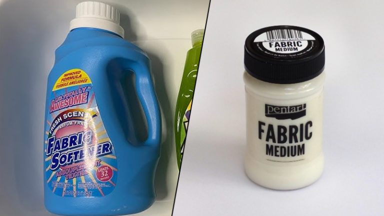 Fabric Softener Instead of Fabric Medium