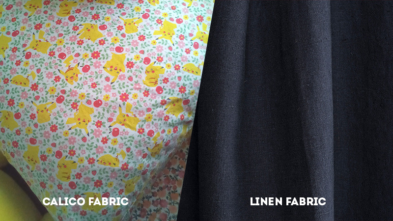 calico fabric vs linen