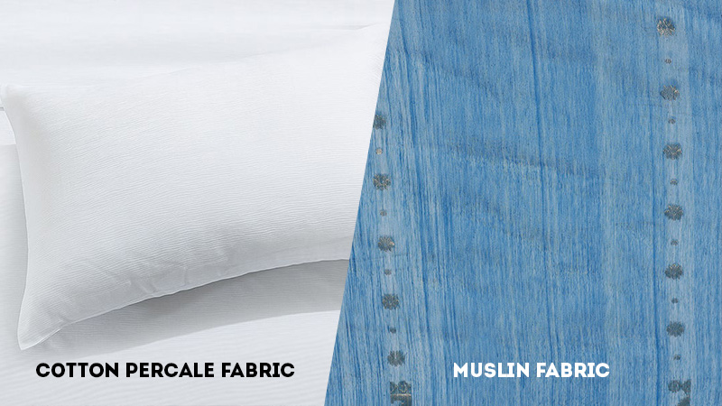 cotton percale vs muslin